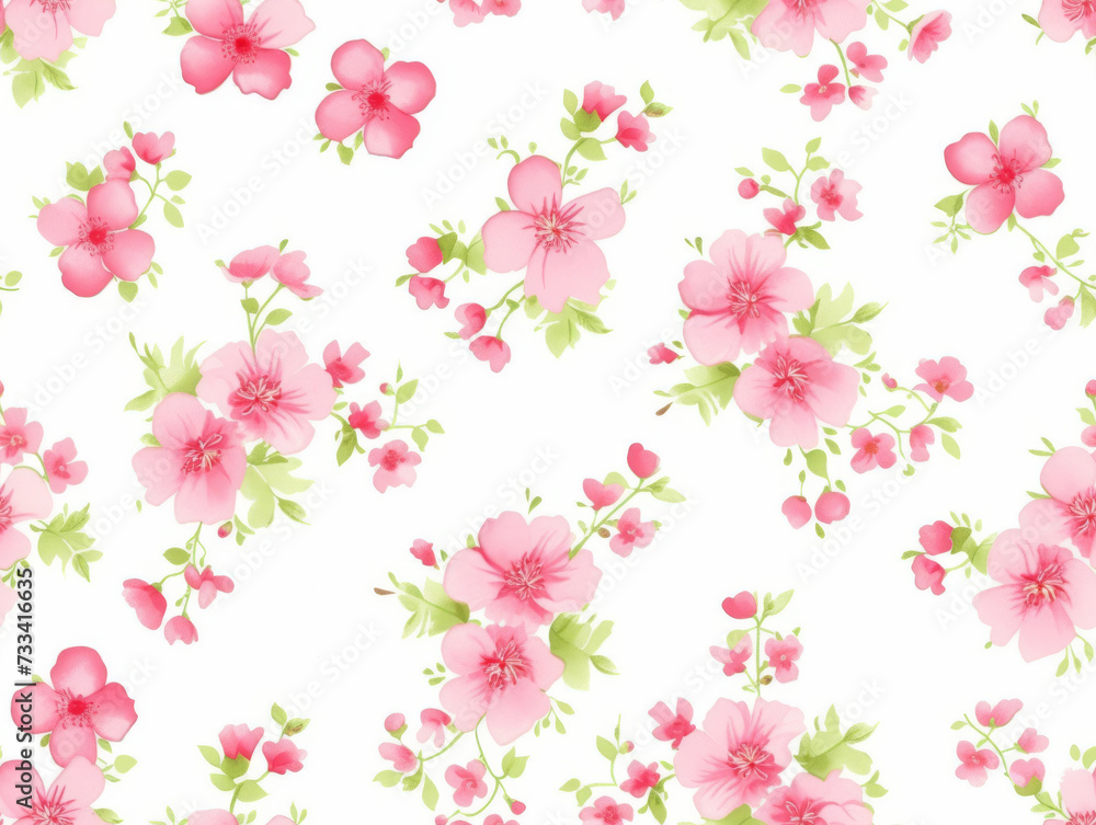 Abstract beautiful floral seamless pattern