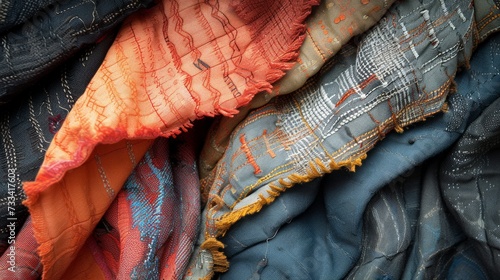 The bold juxtaposition of textures and fabrics, a visual feast for the senses...