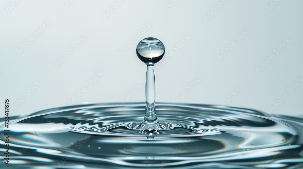 Water droplets suspended in the air, conveying a dynamic sense of motion within the splash. Water droplets suspended in the air, conveying a dynamic sense of motion within the splash.