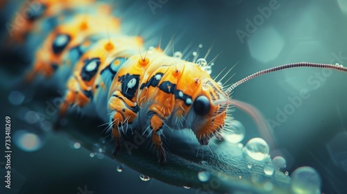 The velvety softness of a caterpillar's body, a promise of transformation yet to come