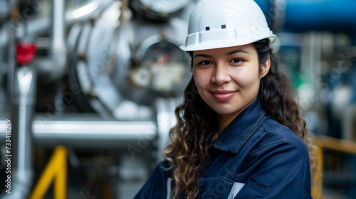 wonan industrial engineer on background