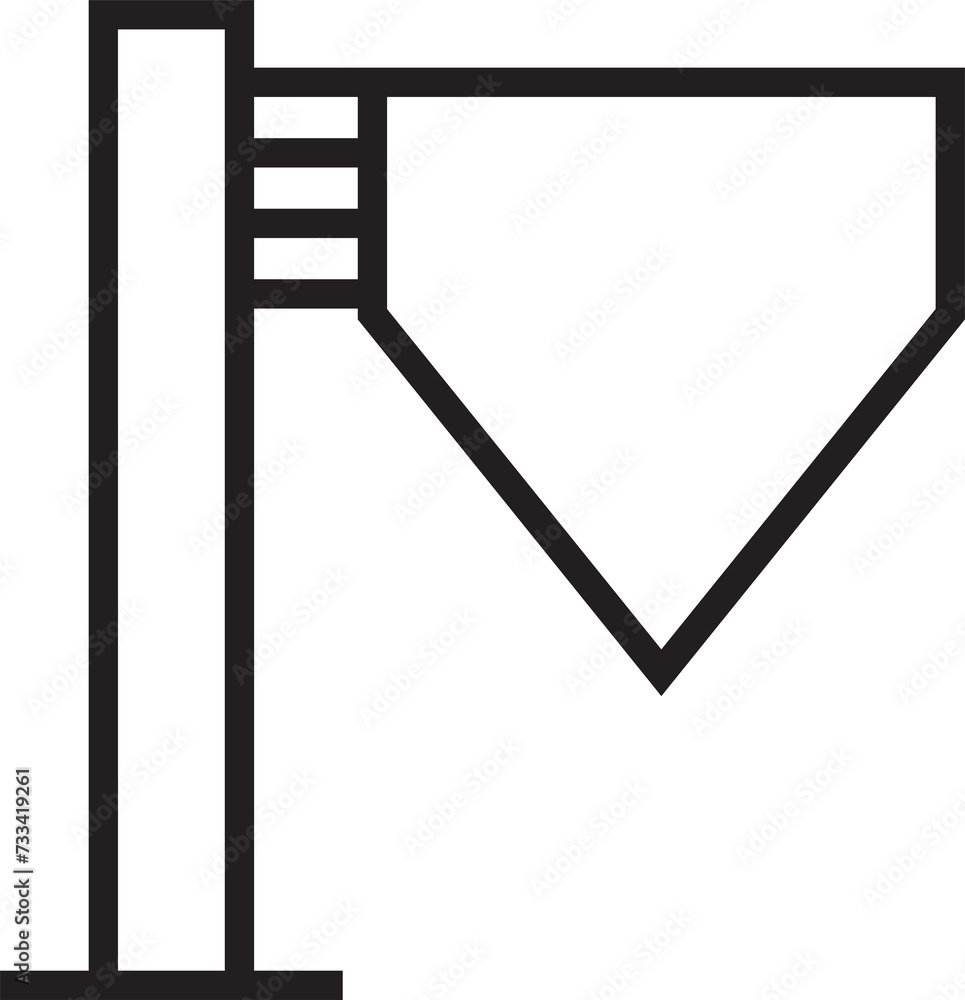 Fototapeta premium Street Signage Icon