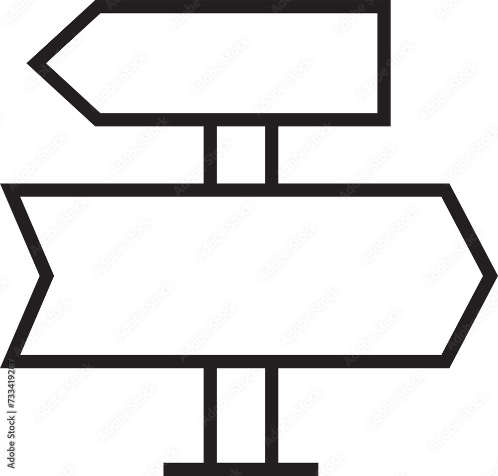 Obraz premium Street Guidepost Icon