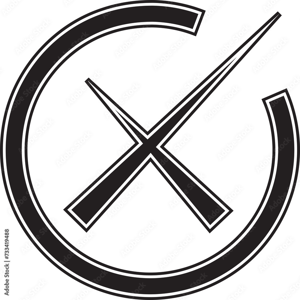 Obraz premium Wrong Mark Symbol