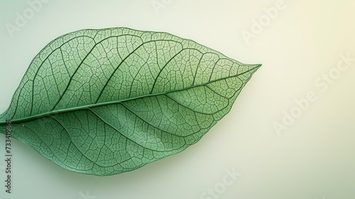 The translucence of a leaf's veins, a network of lifeblood etched in green