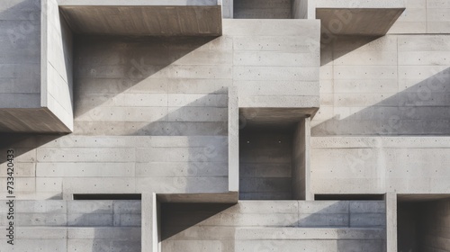 A closeup of brutalist concrete showcasing its texture