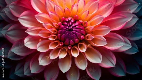 A hyper zoomed in perspective of a blooming flower