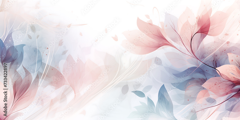  Delicate floral background in pastel colors