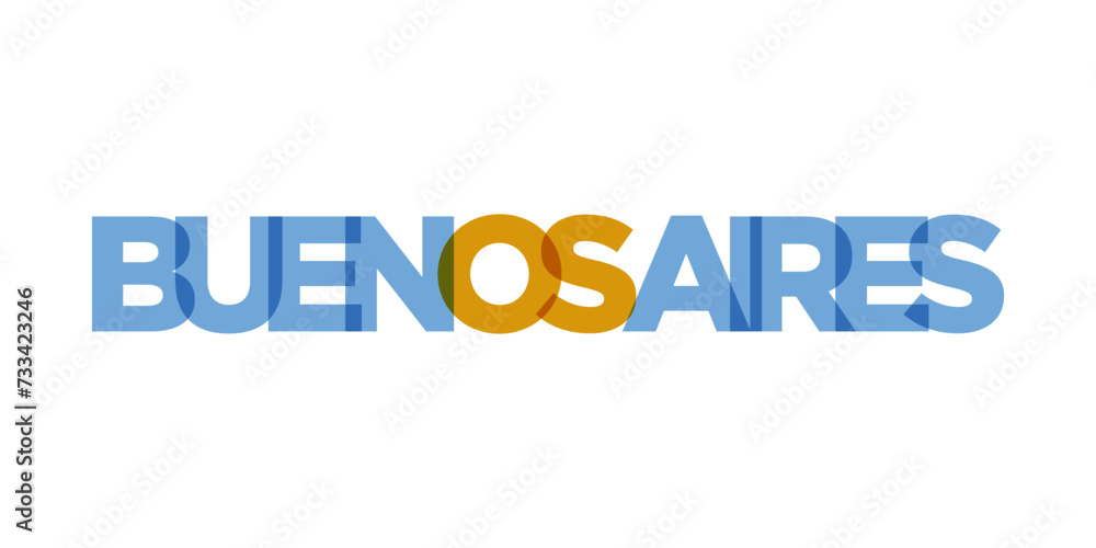 Buenos Aires in the Argentina emblem. The design features a geometric style, vector illustration with bold typography in a modern font. The graphic slogan lettering. Buenos Aires in the Argentina emblem. The design features a geometric style, vector illustration with bold typography in a modern font. The graphic slogan lettering.