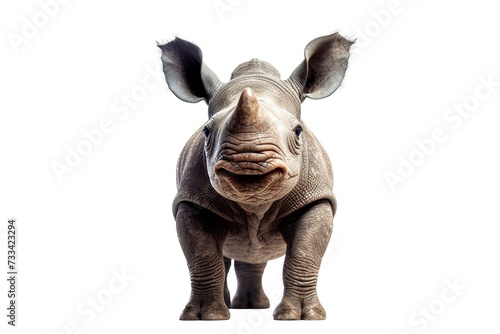 Baby rhino on transparent background png