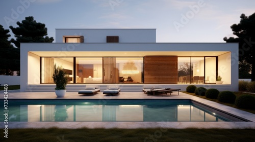 Modern, minimalist pension with sleek and contemporary design © Cloudyew