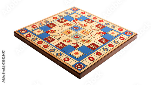 A ludo game on board isolated on white background png 