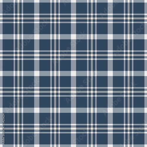 Textile vector seamless of plaid tartan texture with a check background pattern fabric.