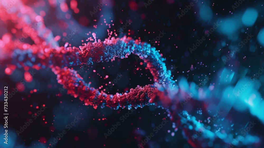 Closeup glimpse into molecular structures. Macro DNA molecules structure of genetic code. Closeup glimpse into molecular structures. Macro DNA molecules structure of genetic code.
