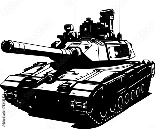 tank vector illustration isolated on transparent background. 
