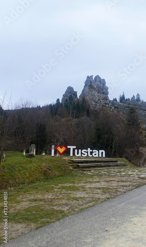 Wallpaper Mural the road to Tustan rocks in Ukraine Torontodigital.ca