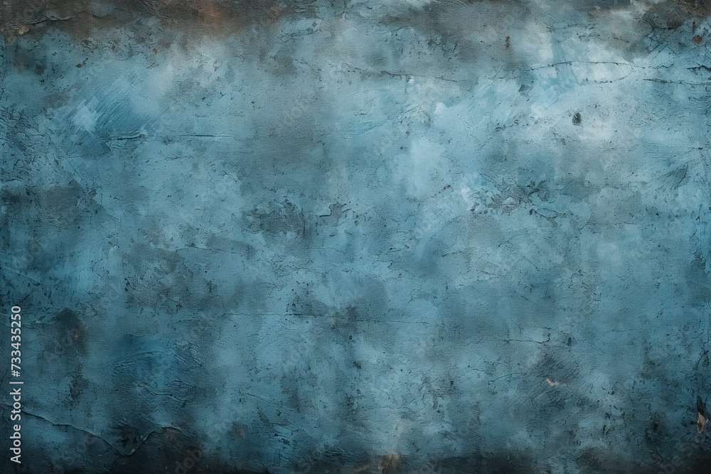 Gritty and bold, grunge blue texture abstract background with distressed, aged feel reminiscent of concrete walls