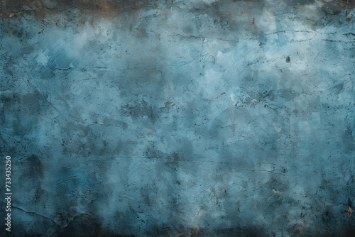 Gritty and bold, grunge blue texture abstract background with distressed, aged feel reminiscent of concrete walls