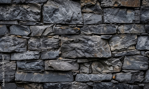 Wall of gray stones