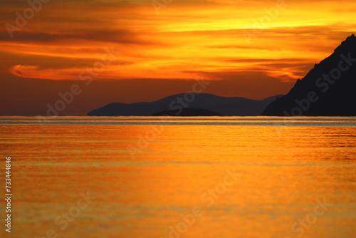 Seaside town of Turgutreis and spectacular sunsets. Bodrum, Turkey. © bt1976