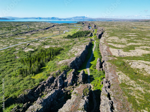 Þingvellir park in iceland