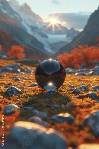 A mystical surreal sphere