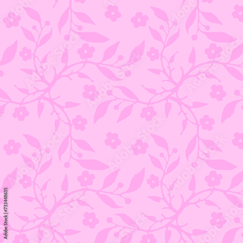 Pink Floral decorative design, background texture