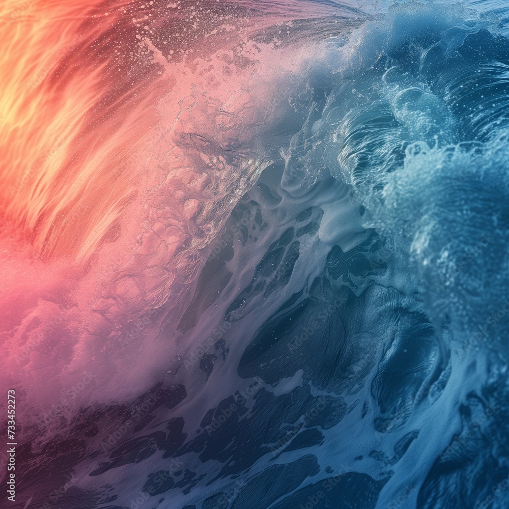 background with colorful waves