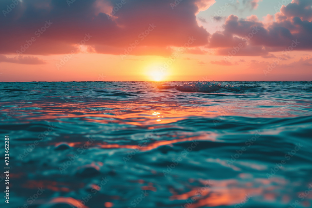 Obraz premium sunset over the sea