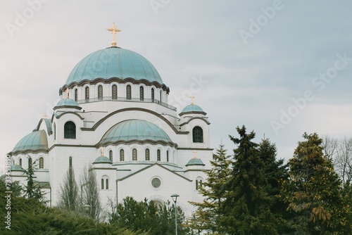 Saint sava cathedral in Belgrade in Serbia 