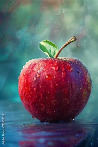 apple, pointillism 