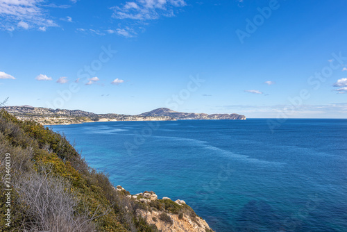 Calp  Spain - January 5 2024  Beautiful coast of Costa Blanca in Spain during the winter 