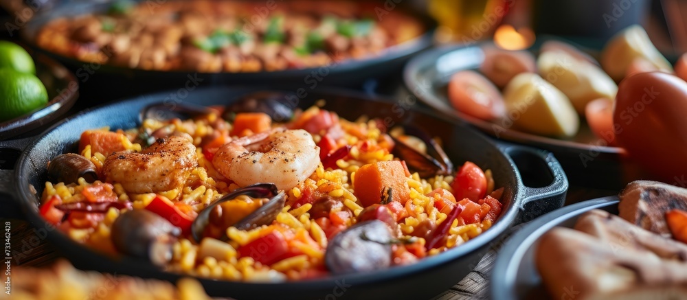 Sizzling Spanish Dinner: Cooked, Served, and Savored at the Table Sizzling Spanish Dinner: Cooked, Served, and Savored at the Table