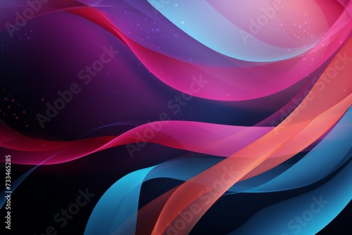 Abstract background with colourful waves for rare disease awareness  photo