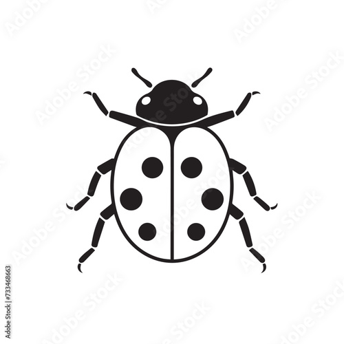ladybird in cartoon, doodle style. Image for t-shirt, web, mobile apps and ui.  Isolated 2d vector illustration in logo, icon, sketch style, Eps 10. AI Generative © Alexey