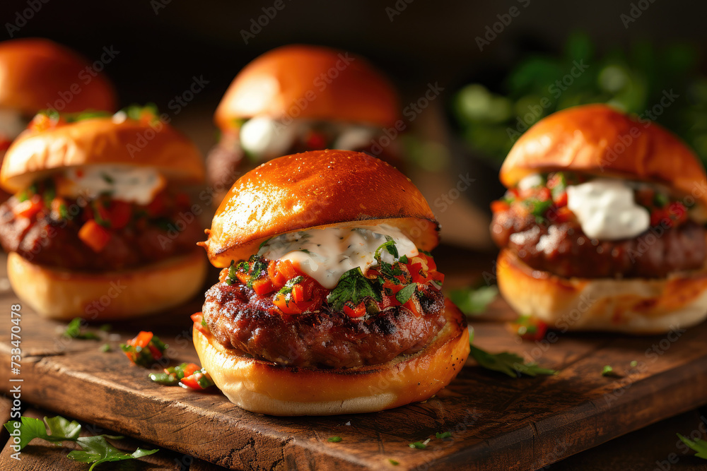 Energetic Urban Café Scene., street food and haute cuisine Energetic Urban Café Scene., street food and haute cuisine
