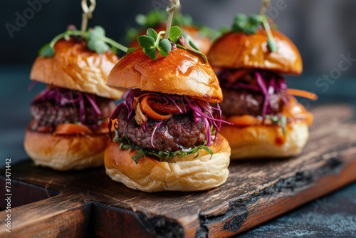 Vibrant French Street Market Scene, street food and haute cuisine