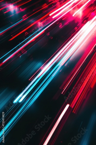 motion blur background, A long exposure captures the vibrant energy of a city at night, with light streaks and neon glow creating a dynamic urban abstract perfect for modern nightlife photography 