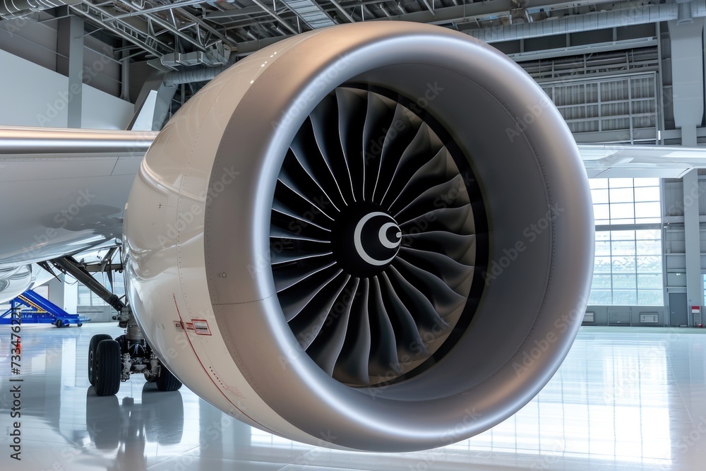 Modern airliners jet engine. Modern airliners jet engine.