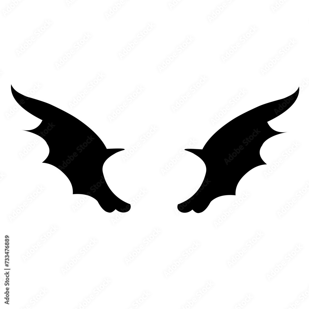 Obraz premium dragon wing silhouette