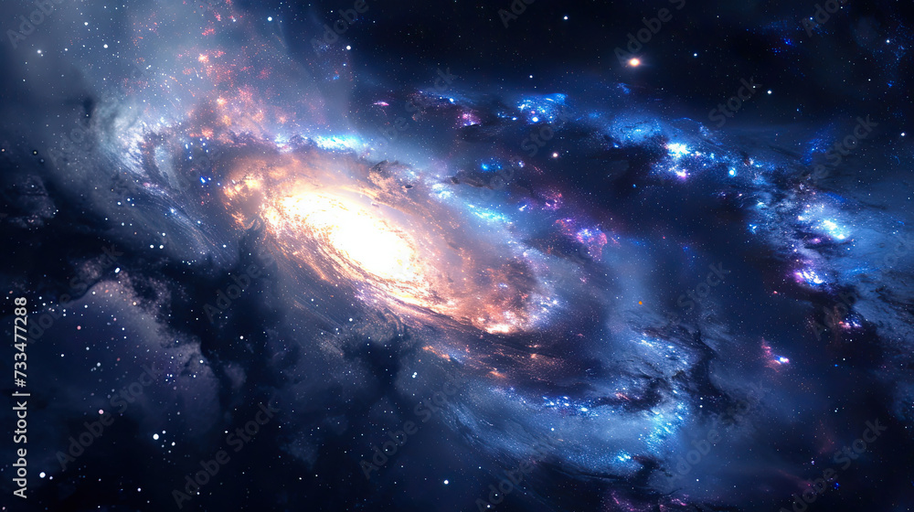 A galaxy in the immensity of space.