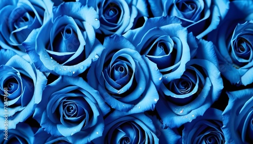 Light blue roses macro background