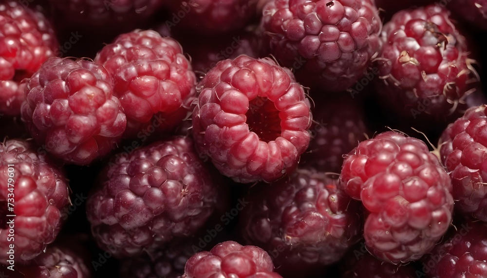 A close-up view of a group of ripe, vivid Boysenberry with a deep, textured detail. A close-up view of a group of ripe, vivid Boysenberry with a deep, textured detail.