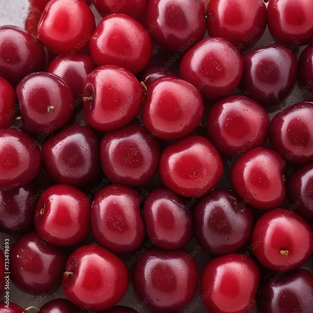 A close-up view of a group of ripe, vivid Cherry with a deep, textured detail. A close-up view of a group of ripe, vivid Cherry with a deep, textured detail.