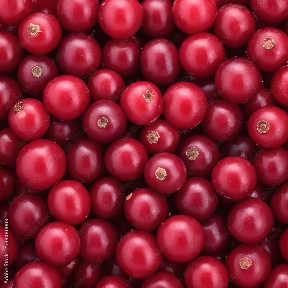 A close-up view of a group of ripe, vivid Cranberry with a deep, textured detail. A close-up view of a group of ripe, vivid Cranberry with a deep, textured detail.