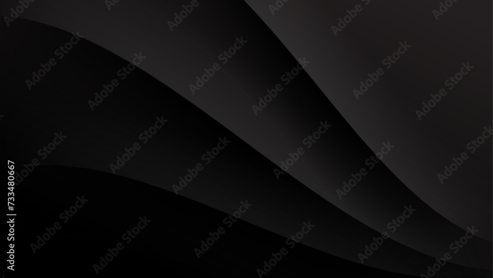 abstract black background with overlapping layers. vector illustration ...