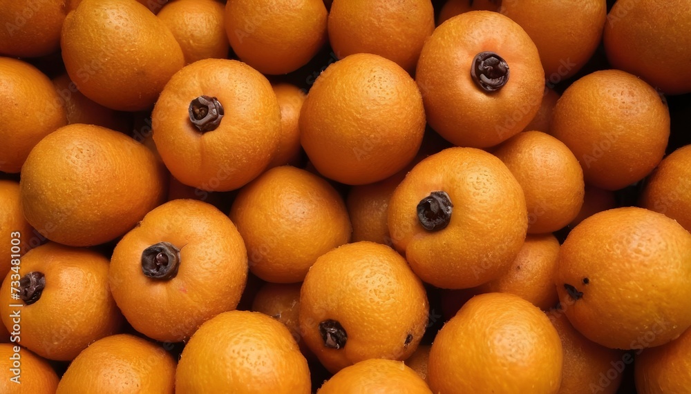 A close-up view of a group of ripe, vivid Loquat with a deep, textured detail. A close-up view of a group of ripe, vivid Loquat with a deep, textured detail.