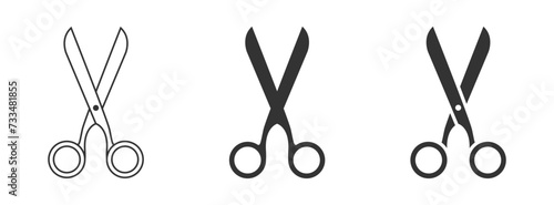 Scissors icon isolated on a white background