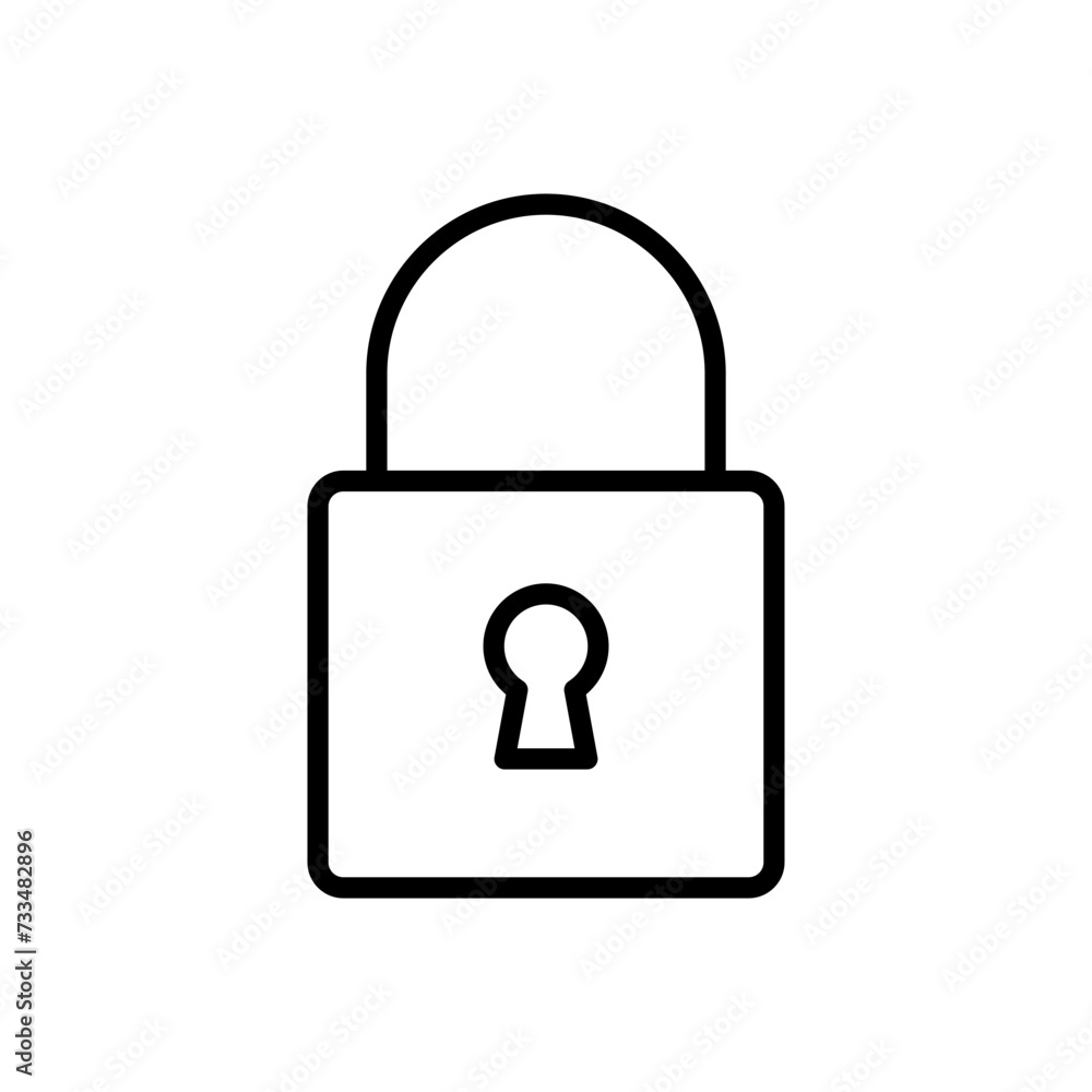 Lock icon vector. Padlock icon vector. Encryption icon. Security symbol Lock icon vector. Padlock icon vector. Encryption icon. Security symbol