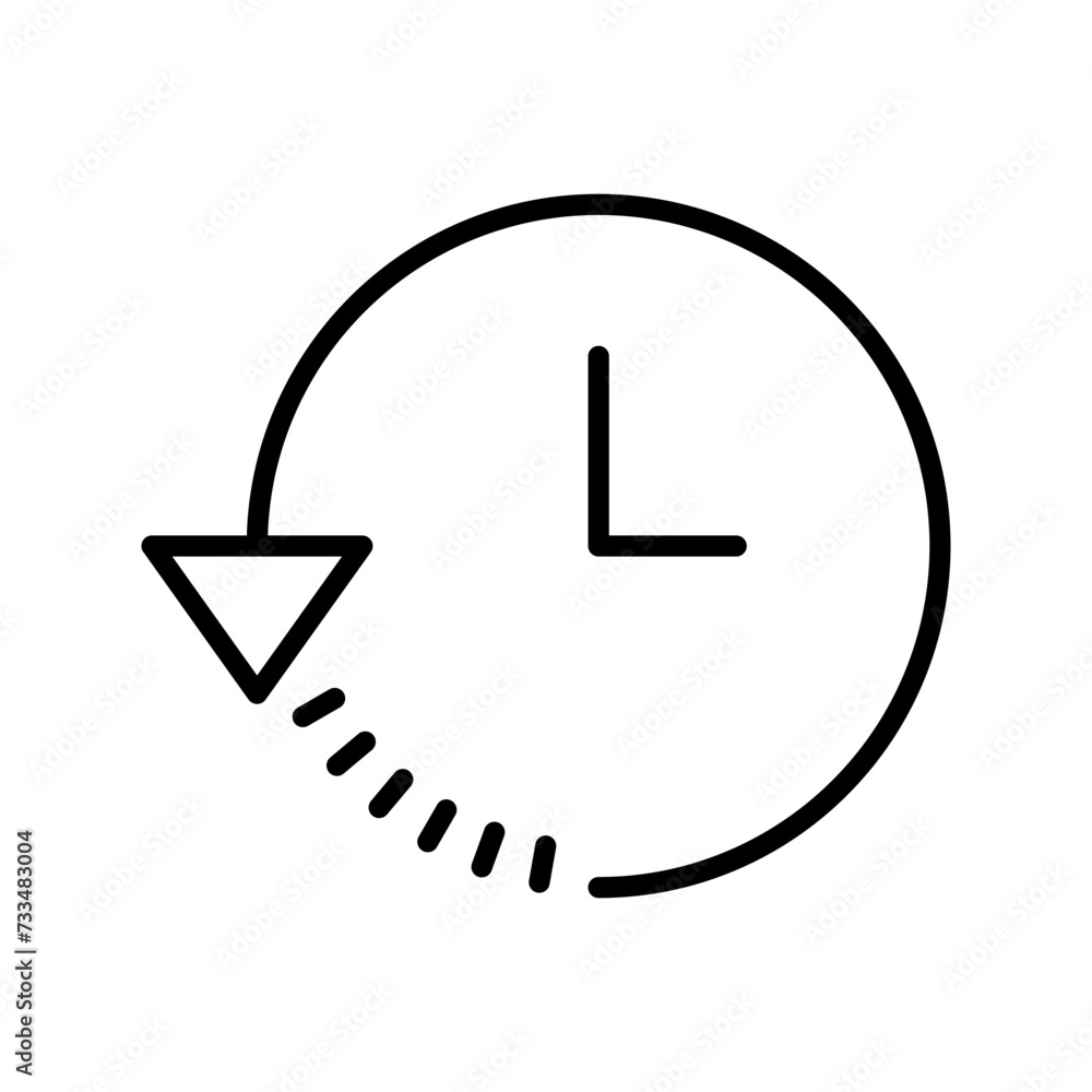 History icon vector. recent event history History icon vector. recent event history